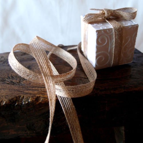 Burlap Ribbon 3/8