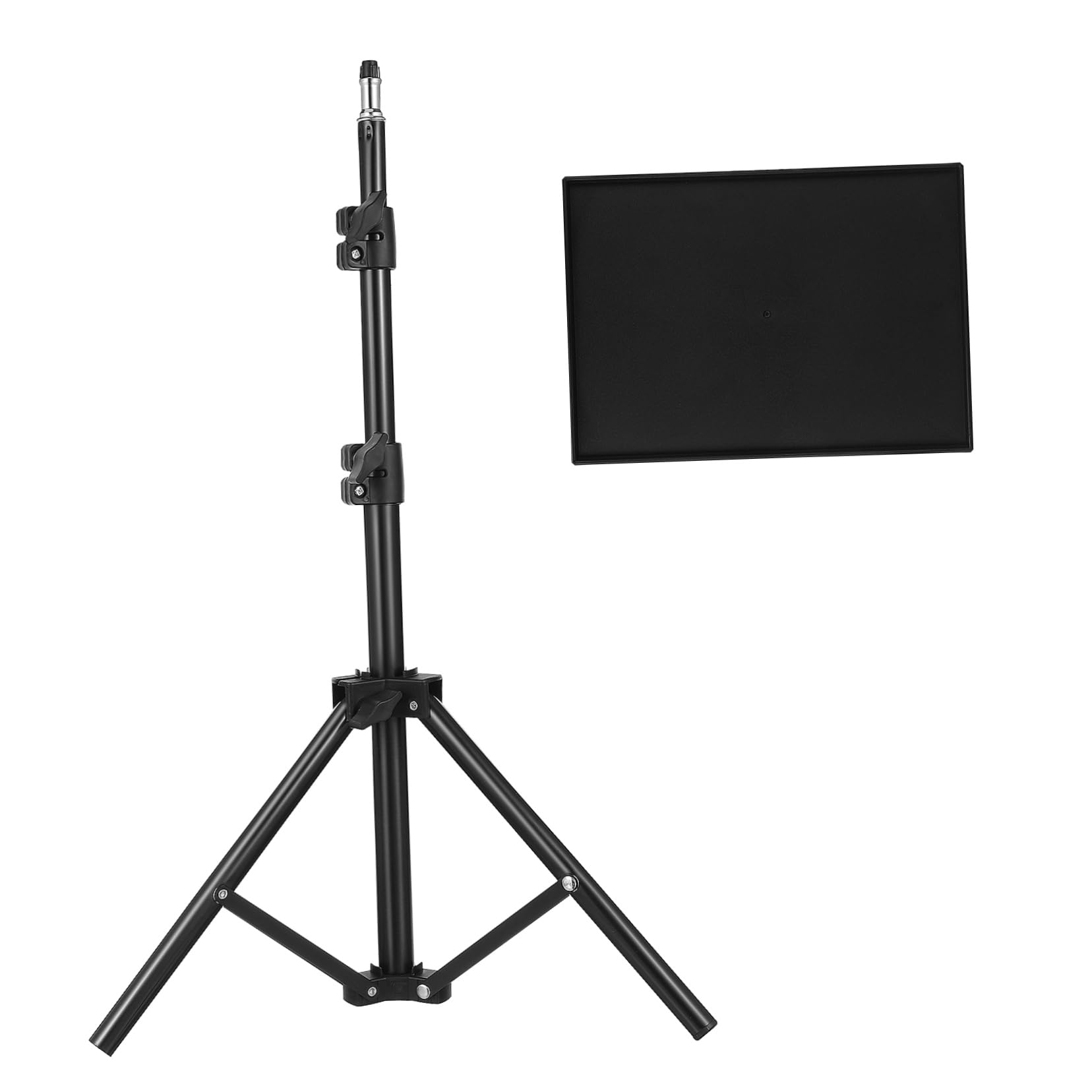 Toyvian Adjustable Projector Stand Tripod with Tray for Floor and Tabletop Use Stable Holder for Projectors and Laptops Height Adjustable for Home Cinema and Office