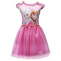 Moebao Kids Children Girls Cartoon Elsa Princess Bubble Dress 3-8y