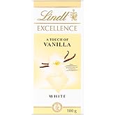 Lindt Excellence White Chocolate Bar with a Touch of Madagascan Vanilla , 100 g