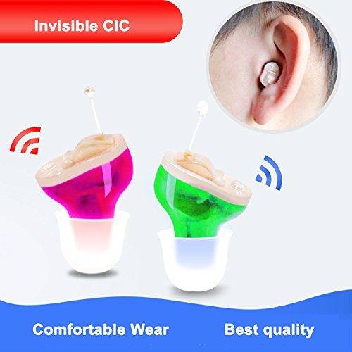 New Hearing Amplifier (CIC) Complete In Canal,Invisible,Super mini,Adjustable, Voice Amplifier, Small (Left) - Thumbnail 5