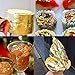 Gold Leaf Sheets 300 Imitation Gold Leaf Silver Leaf Rose Gold Leaf for Gilding Crafting, DIY Arts Project Crafting Decoration,Cake Decorating, Makeup Health & Spa, 16x16cm (3 Color)