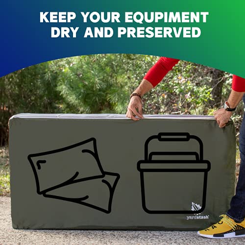 YardStash Deck Box Cover Heavy Duty, Waterproof Covers for Outdoor