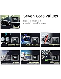 TIMPROVE T600 Universal Car HUD Head Up Display GPS digital Velocímetro con Speedup Test Prueba de frenos Sobrevelocidad Alarma TFT Pantalla LCD para todos los vehículos