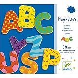 Djeco Wooden Magnet, Alphabet Letters