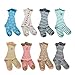 Deer Mum 8 Pairs Girl’s Princess Style Knee High Socks (Pack 8)-multicolor4 (S(3Y-6Y))