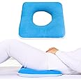 MESINURS Donut Butt Pillow, Anti-Decubitu Pad Bed Cushion, Post-Op Pressure Nursing Pad for Bedridden, Elderly, Disabled, Pregnant (15"x15", Square)