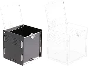perfk 2X Cajas Tortuga Terrarios Reptil Accesorios Cuidado de Mascota
