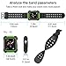 PROSA Compatible Apple Watch Band 44mm with Case, Upgraded Soft Silicone Sport Band Replacement iWatch Band Strap for Apple Watch Series 4/3/2/1 for Women and Men (Green)