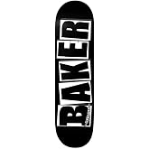 Baker Brand Logo Deck-8.0 Black/White Skateboard Deck
