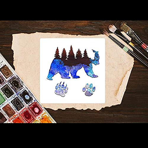 10 Stück Mylar Schablonenblätter Airbrush Schablonen DIN A3 Folie Mylarfolie zur Verwendung mit Silhouette-Maschinen (30.5 x 30.5 cm) 6 Mil – Bild 3
