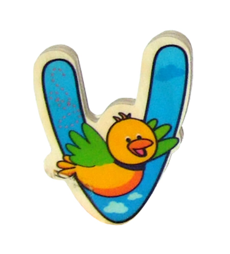 Hess wooden decor Alphabet letter V