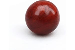 PAMINGONO 2pcs Hand Massage Wood Balls for Stress Relief Portable Antistress Roller Enhancing Classic Natural