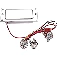 Alnicov Dual Coil Closed Humbucker,Pre-Wired Pickup Harness Kit with 500K Volume Tone Jack for Electric Guitar