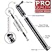 Pro-Bike Tool Mini Bike Pump with Gauge - Fits Presta & Schrader - Accurate Inflation - Mount Kit incl. - 100 PSI