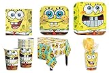 Spongebob Squarepants Party Supplies Standard Kit for 16 *Free Gift*