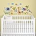 Crazy Jungle Animals Baby/Nursery Wall Sticker Decals for Boys and Girls