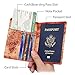 Famavala RFID Blocking Case Cover Holder Wallet for Passport (MapRose)