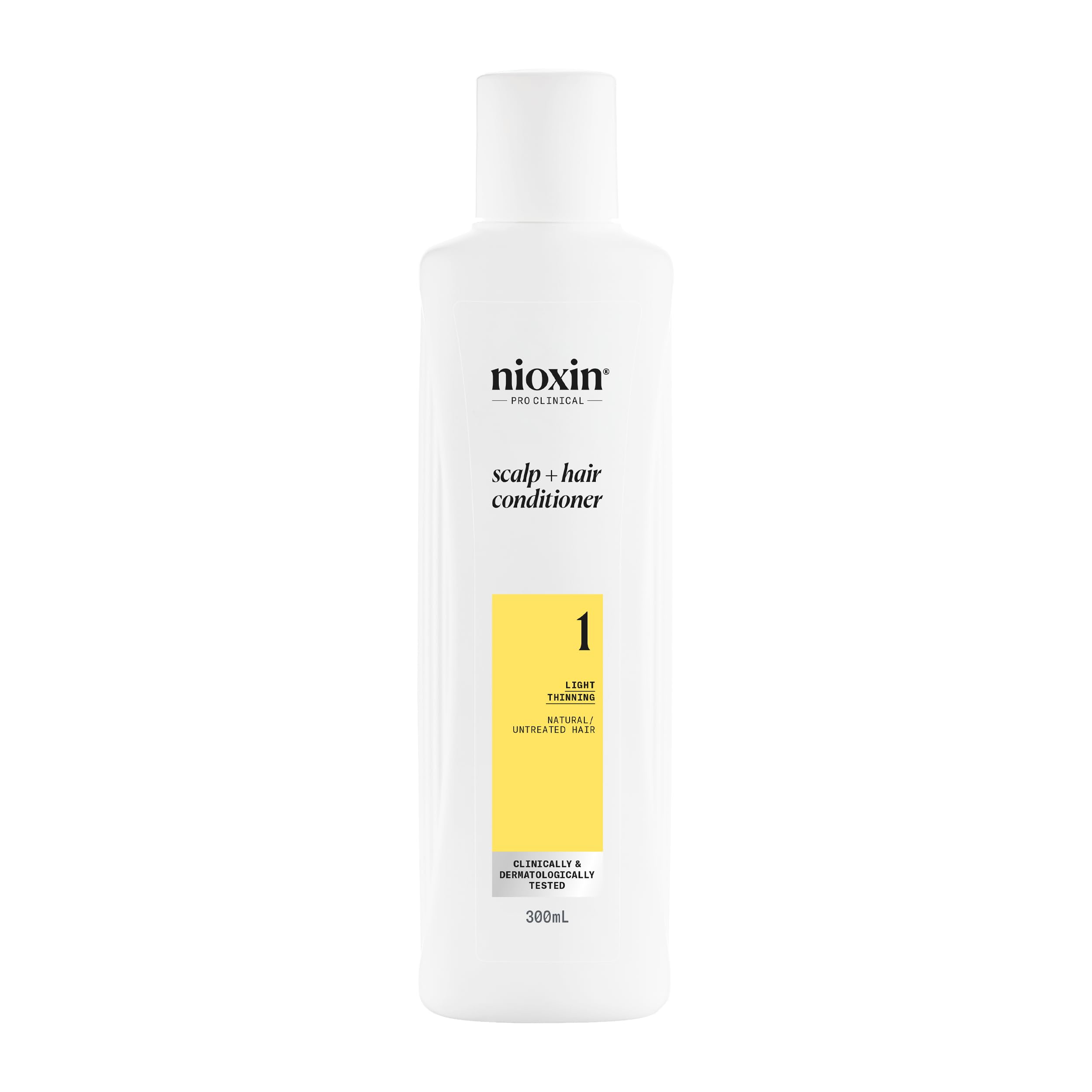 Nioxin System 1 Scalp + Hair Conditioner - Hair Thickening Conditioner for Natural Hair with Light Thinning - with Niacinamide (300ml)