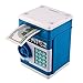 Stylebeauty Electronic Password Piggy Bank Cash Coin Can Money Locker Auto Insert Bills Safe Box Password ATM Bank Saver Birthday Gifts for Kids BLUE