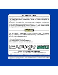 ALLMAX Nutrition - Polvo de glutamina 100 % puro micronizado, 35.27 oz