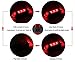 SQDeal Rechargeable USB Waterproof Bright Bicycle 5 LED 4 Mode Red Front Tail Warning Light Bike Cycling Safety Rear Flashing Alarm Lamp