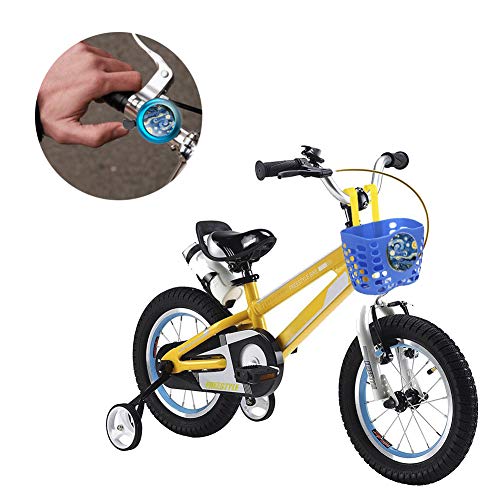 QIELIZI Kid's Bike Basket,Kids Bicycle Basket Matching 2 X Bicycle Bell Included, Bike Bell Bike Accessories Gift for Girls Boys(Starry Sky)