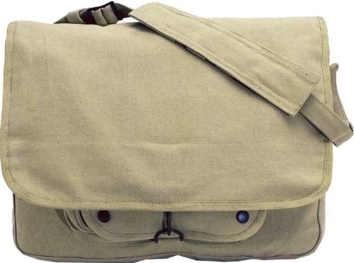 Rothco vintage canvas paratrooper bag - khaki