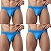 Summer Code Men's Briefs 4 Pack Soft Bulge Bikini Sexy Underwear
