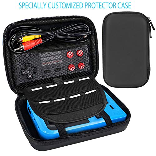 VOUM Handheld Game Console,Retro Handheld Game Console with Protector Case, 400 Free Classical FC Games Support for Connecting TV & Two Players, Great Gifts for Kids and Adults(Blue)