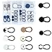 Aneco 22 Pieces Waist Extender Pants Extender Buttons Extender with Plastic Storage Set for Pants, Jeans, Trousers and Skirt