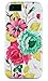 DandyCase 2in1 Hybrid High Impact Hard Pink Floral Pattern + Mint Green Silicone Case Cover for Apple iPhone 5S & iPhone 5 (not 5C) + DandyCase Screen Cleaner