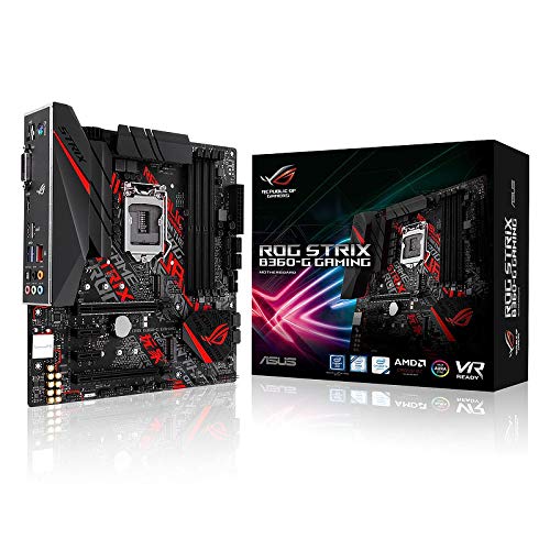 ASUS ROG LGA1151 (300 Series) DDR4 HDMI DVI M.2 Micro-ATX Motherboard (Strix B360-G Gaming)