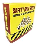 SDS Ring Binder, Bilingual with English/Spanish, Heavy Duty, 3 Inch Capacity Holds 600 Pages