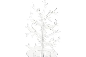 AMSCAN Stunning Clear Plastic Money Tree Centerpiece - 12" (1 Count) - Perfect for Celebrations, Fundraisers & Gifts