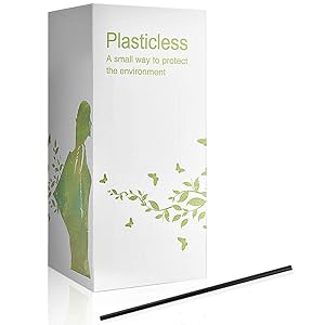 100% Biodegradable Plant-Based Stir Sticks, Plasticless Cocktail Straws Great for Mixing Cocktails Compostable Straws