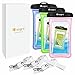 Waterproof Case, 3 Pack iOrange-E Clear Universal Waterproof Case, Transparent Dry Bag, Pouch, Snowproof Dirtproof for iPhone 6S Plus SE 5S, Samsung Galaxy S7 S6, Note 5, Nexus 6P - Blue, Green, Pink