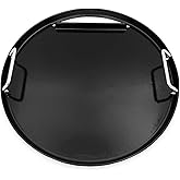 Heavy Cast Iron Griddle for Weber 18" Kettle Charcoal Grill, Jumbo Joe, Bar‑B‑Kettle and 18" Smokey Mountain Cooker Smoker Grills, Charbroil Patio Bistro TRU-Infrared Electric Grill