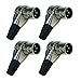 Seismic Audio - SAPT326-4Pack - 4 Pack of Adjustable Right Angle 3 Pin XLR Male Connectors - Pro Audio DJ Band XLR 7 Position Plugs primary