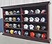 Pocket Pro Pocket Size Mini Football Helmet Display Case Cabinet Holders Rack w/UV Protection, Mahogany Finish