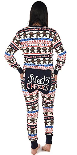 LazyOne Adult Flapjack Onesies (X-Small, Sweet Cheeks)