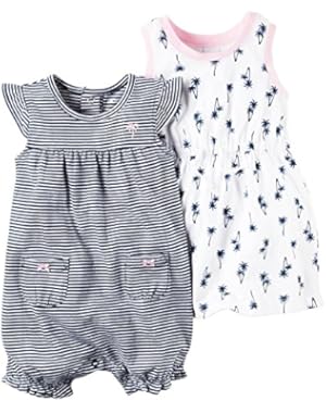Carter's Baby Girls 2 Pk 121h241, Navy, NB