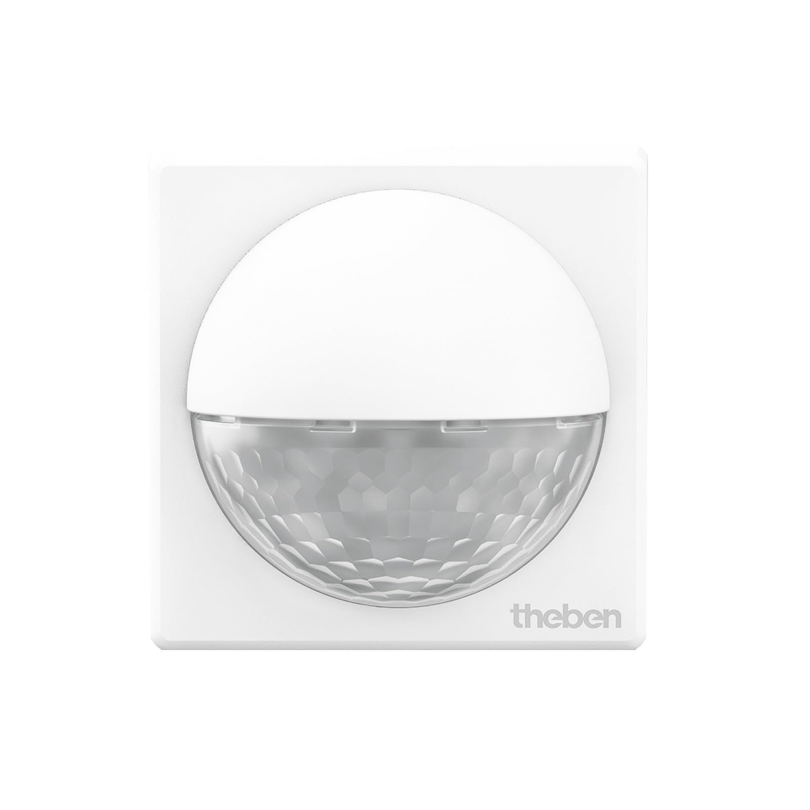 Theben 1010200 theLuxa R180 WH – Passive Infrared Motion Detector White – 180° Angular Coverage – for Outdoor Use