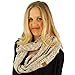 C.C Confetti Soft Chunky Pullover Knit Long Loop Infinity Hood Cowl Scarf Oatmeal by SK Hat Shop