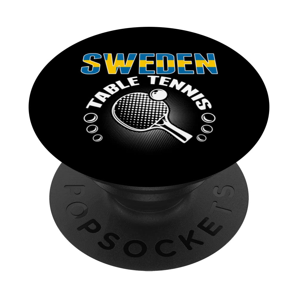 Sweden Table Tennis Lovers - Support Swedish Ping Pong Team PopSockets Swappable PopGrip