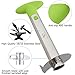 Premium Product Stainless Steel Pineapple Corer Slicer Peeler and Cutter | Core Remover + GIFT Fruit & Vegetable Multi-function Peeler + BONUS recipes eBook, 3 in 1 Kitchen Tool Best Present (Green)