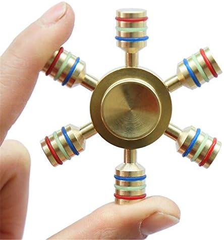 Larry Malone Hand Fidget Spinner Six Arm Rudder Ferris wheel Finger Gyroscope Focus Anti Stress Gifts Toy 11