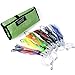 DAOUD Set of 6 Fishing Lures Trolling Lures Saltwater for Tuna Marlin Dolphin Mahi Wahoo and Durado, Included 9 inch Rigged Big Game Fishing Lures and Free Mesh Bag.