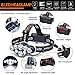 Headlamp, OUTERDO 13000 Lumens 8 LED Headlamp Rechargeable Headlight Flashlight with USB Cable 2 Batteries, 8 Modes Waterproof Head Lamp with Red Light for Outdoor Camping Cycling Running Fishing