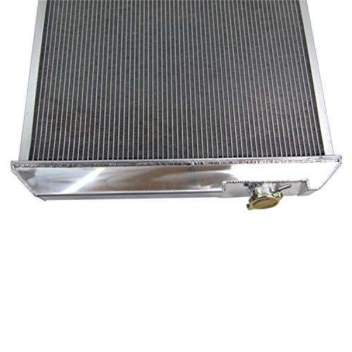 For 1961-1966 Chevy Truck C10 C20 C30 K10 K20 F85 - 4 Row Core Aluminum Radiator +Fan (16 Inches Dia.) w/ Shroud - Thumbnail 2